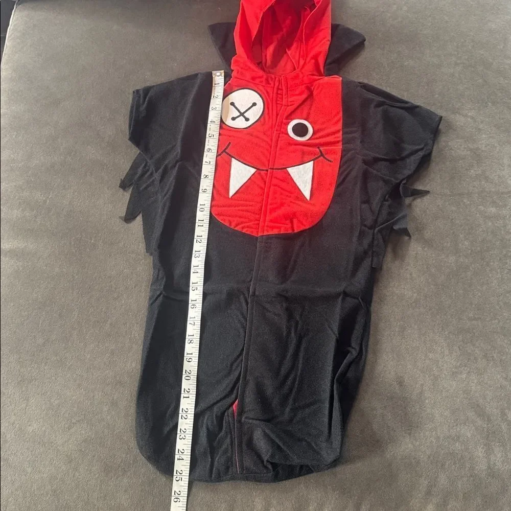 Baby Infant Unisex Lil’ Vampire Halloween Costume Red Black NO FEET 12-18 Months